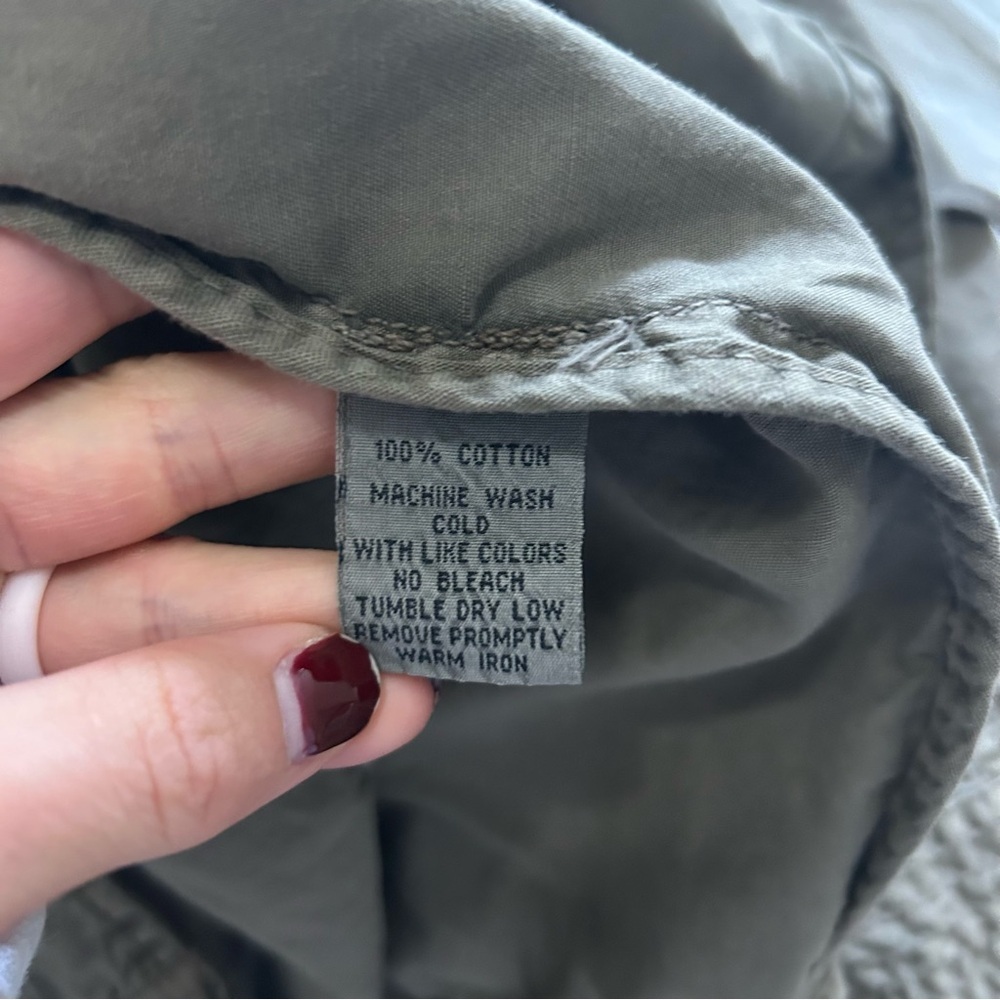 Johnny Was Longline Patchwork Green Utility Jacke… - image 8